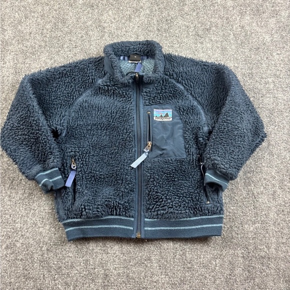 Patagonia Other - PATAGONIA Kids Vintage Pile Fleece Zip Up Jacket Retro Blue size: XS/S